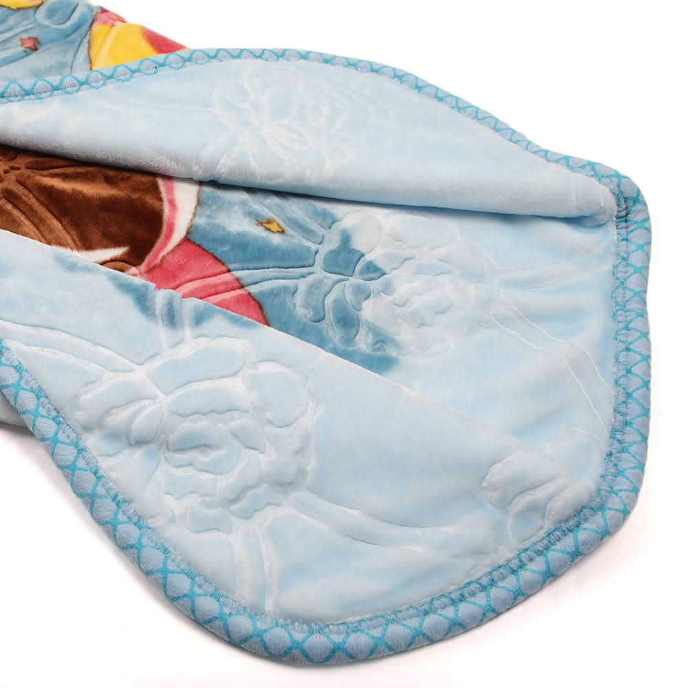 Tiny tots Embossed Baby Blanket - Blue, Kids Blanket, Chase Value, Chase Value