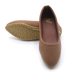 Girls Pump - Brown