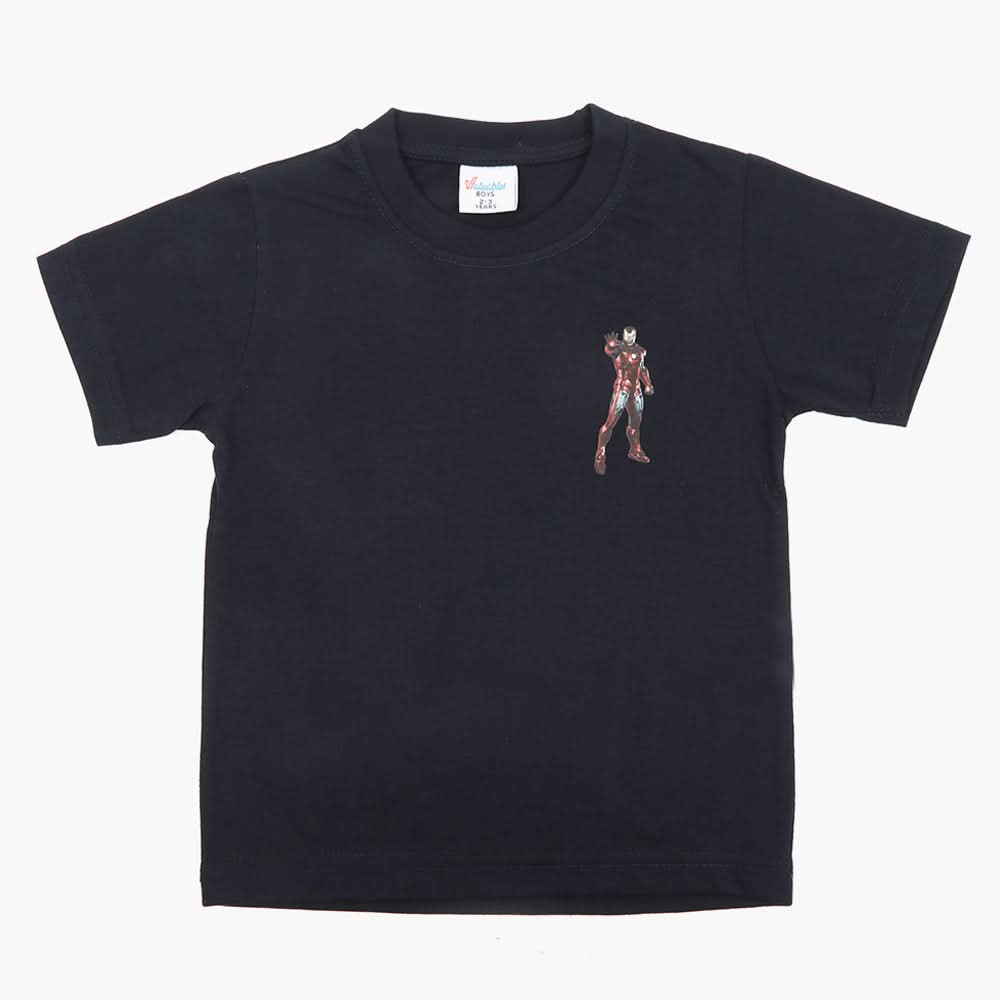 Boys Half Sleeves T-Shirt - Navy Blue, Boys T-Shirts, Chase Value, Chase Value