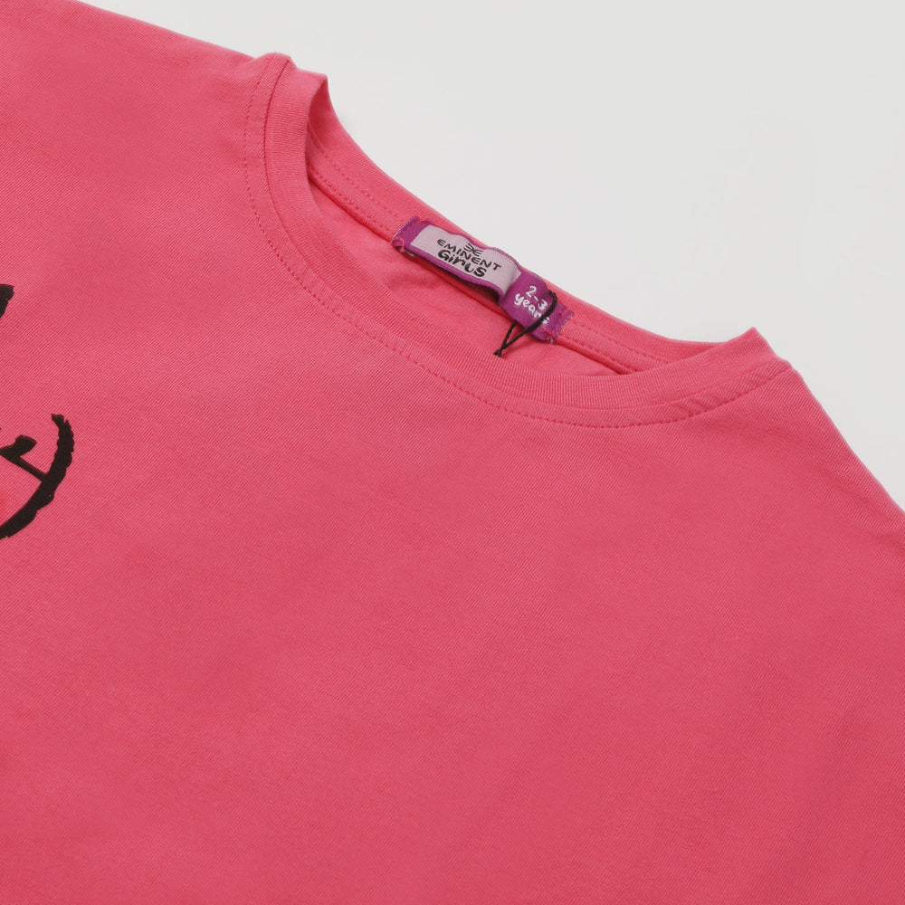 Eminent Girls Half Sleeves T-Shirt - Fuchsia, Girls T-Shirts, Eminent, Chase Value