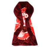 Tiny tots Embossed Baby Blanket - Maroon, Kids Blanket, Chase Value, Chase Value