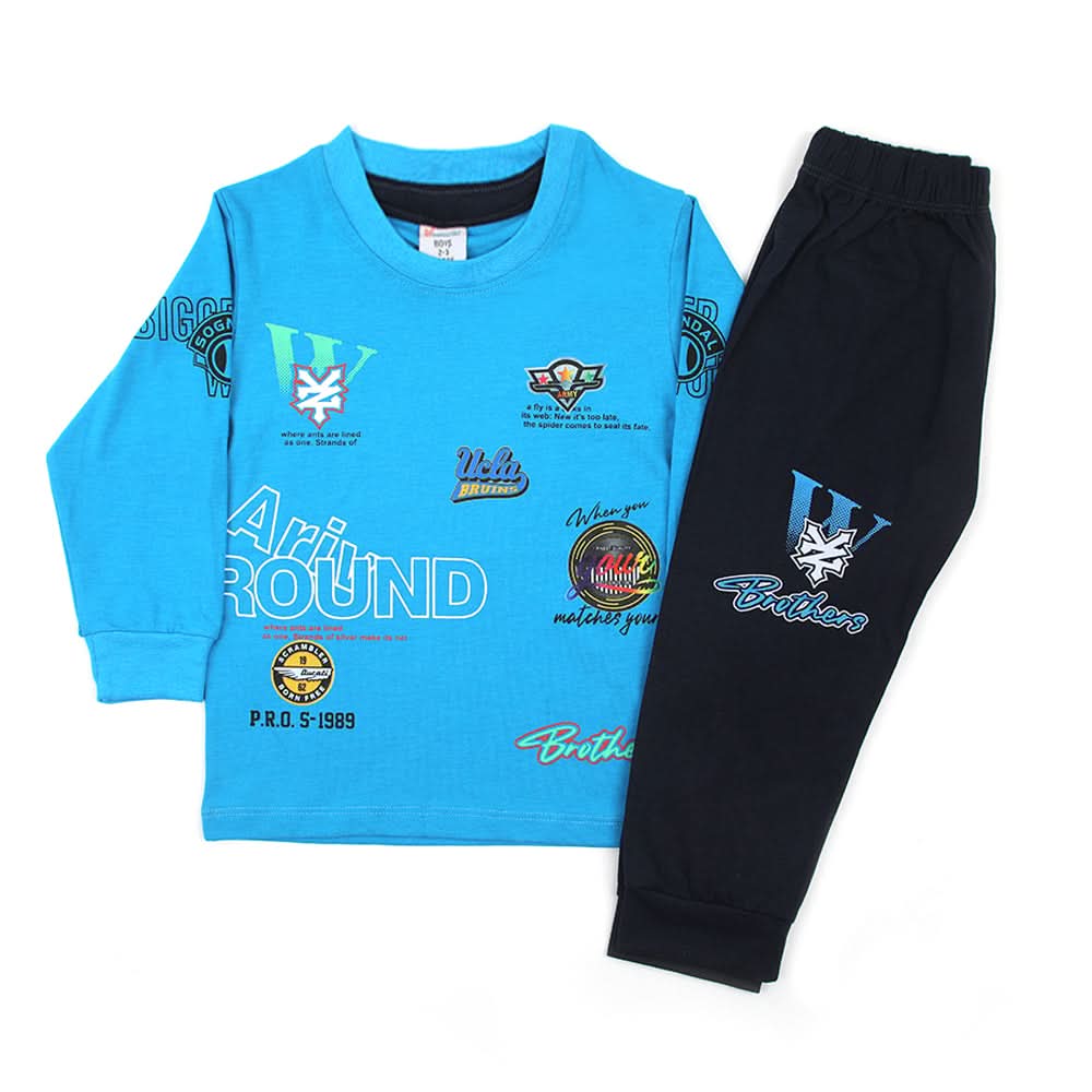 Boys Full Sleeves Trouser Suit - Blue, Boys Sets & Suits, Chase Value, Chase Value