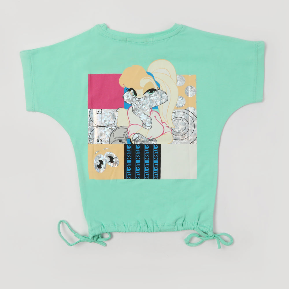 Eminent Girls Half Sleeves T-Shirt - Light Green, Girls T-Shirts, Eminent, Chase Value