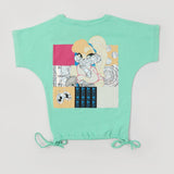 Eminent Girls Half Sleeves T-Shirt - Light Green, Girls T-Shirts, Eminent, Chase Value