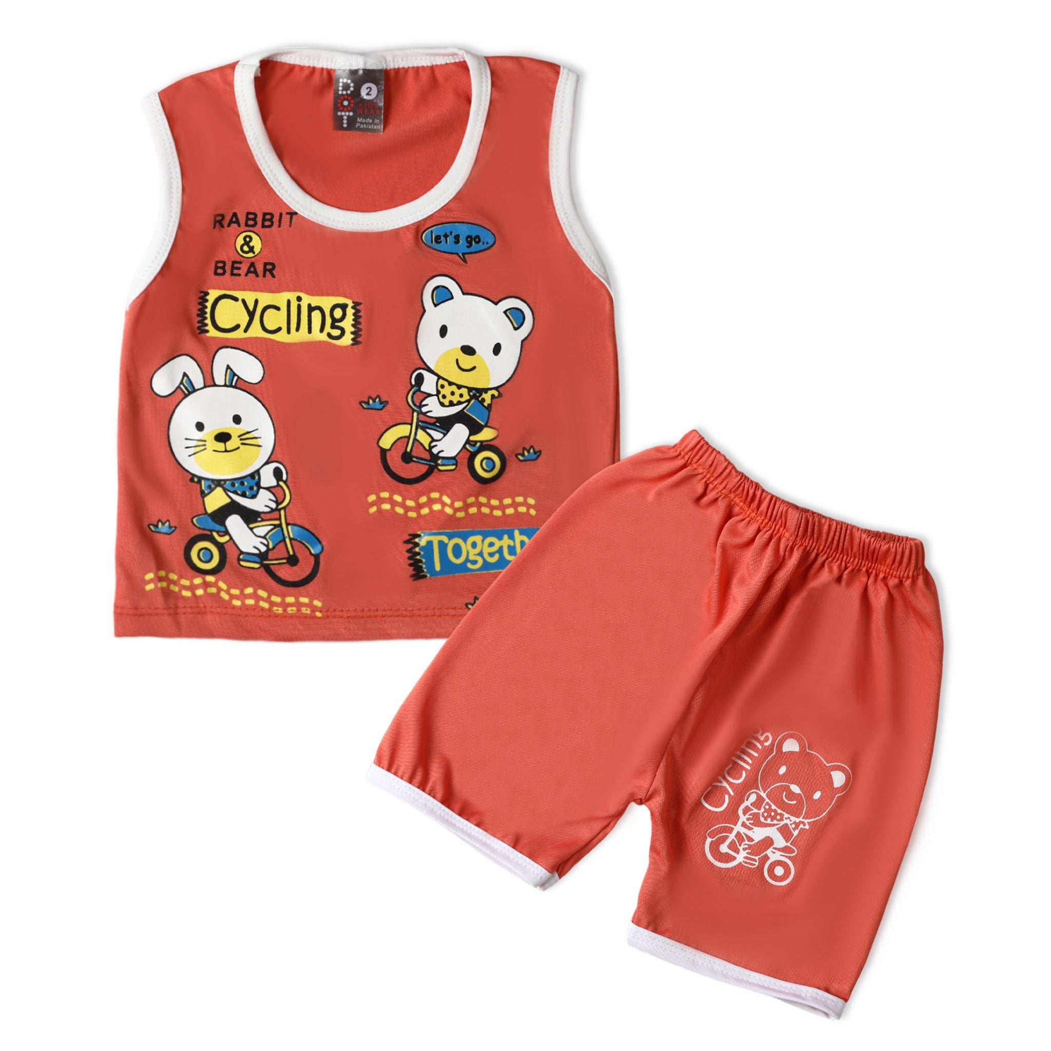 Newborn Boys Sando Suits - Orange, Newborn Boys Sets & Suits, Chase Value, Chase Value