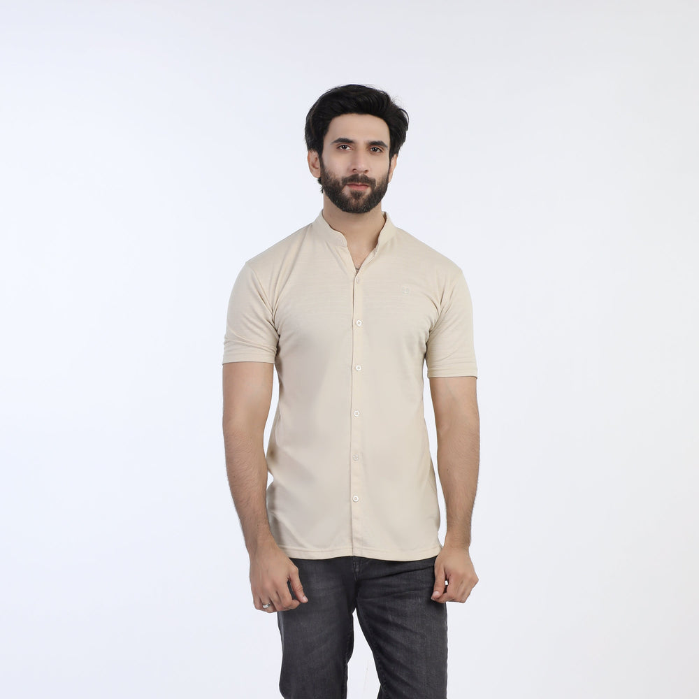 Eminent Men's Half Sleeves Polo Front Open Shirt - Beige, Men's Shirts, Eminent, Chase Value
