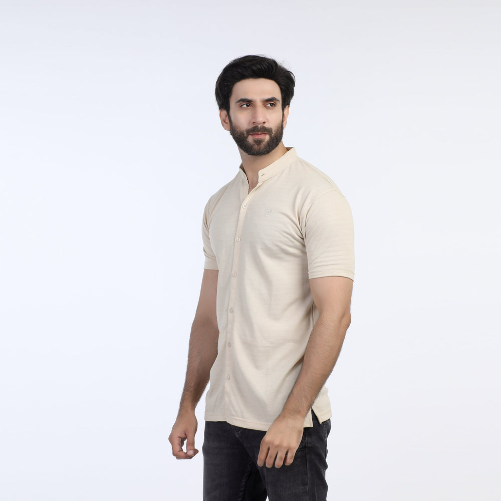 Eminent Men's Half Sleeves Polo Front Open Shirt - Beige, Men's Shirts, Eminent, Chase Value