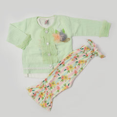 Girls Full Sleeves Tight Suit - Pink