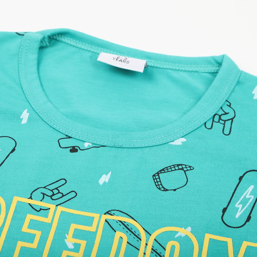 Boys Sando T-Shirt - Cyan, Boys Sando, Chase Value, Chase Value