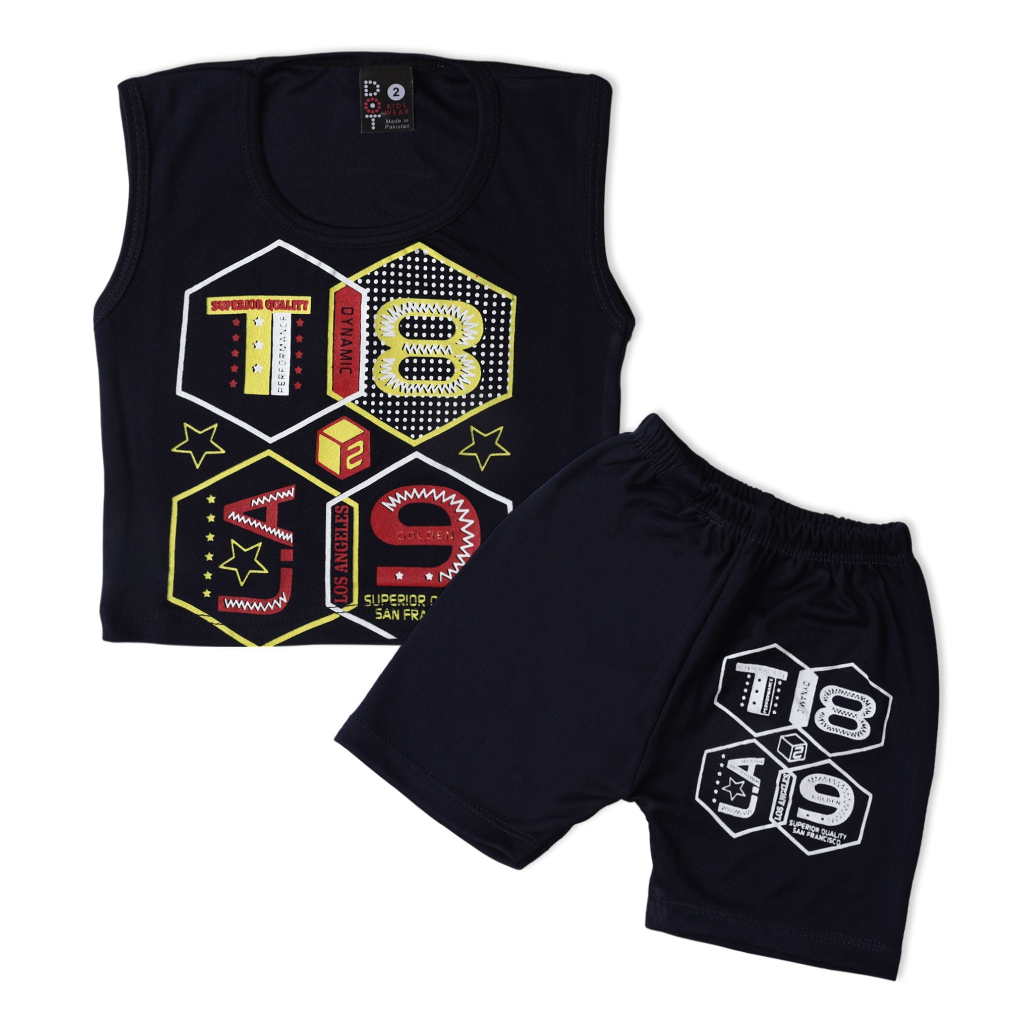 Newborn Boys Sando Suits - Navy Blue, Newborn Boys Sets & Suits, Chase Value, Chase Value