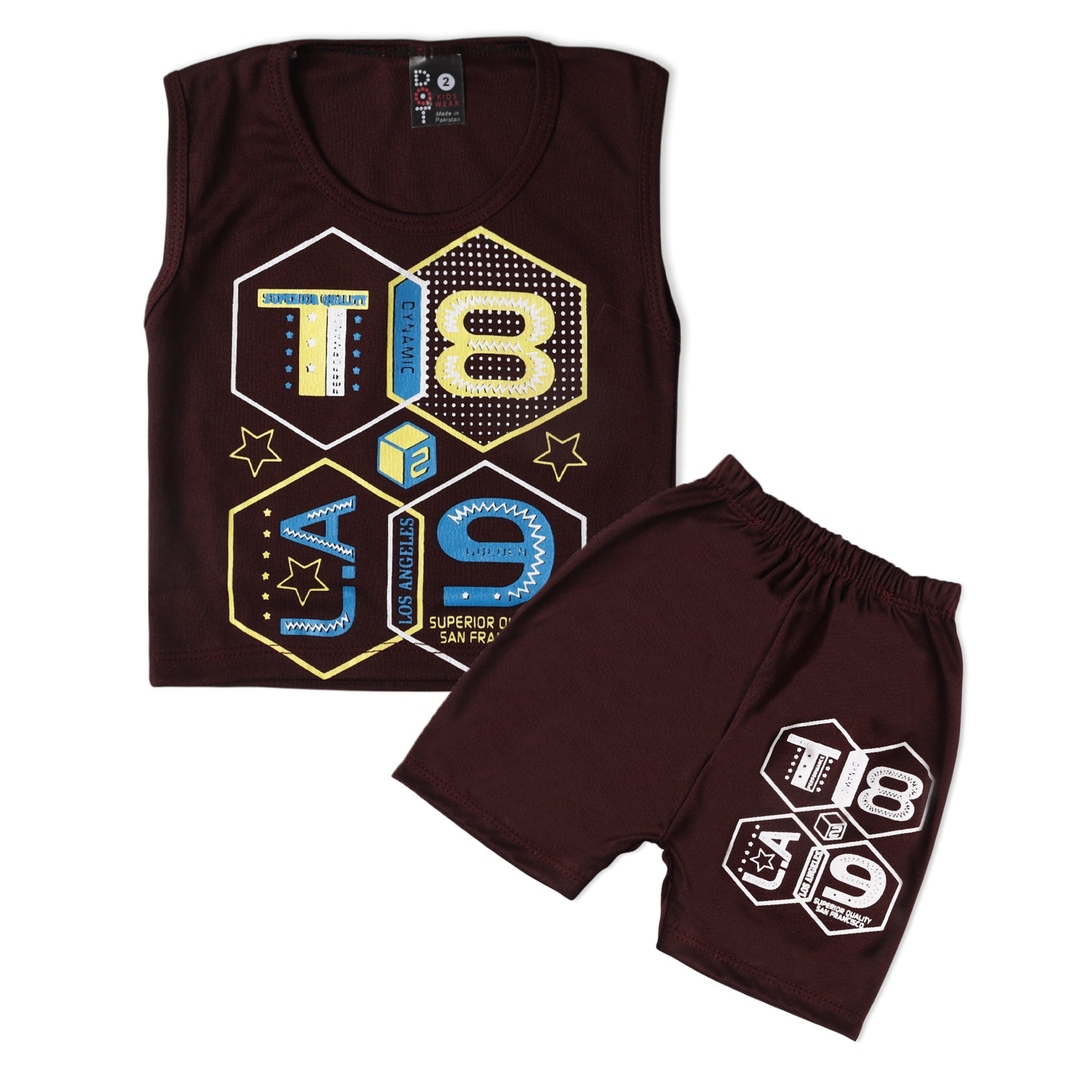 Newborn Boys Sando Suits - Dark Brown, Newborn Boys Sets & Suits, Chase Value, Chase Value