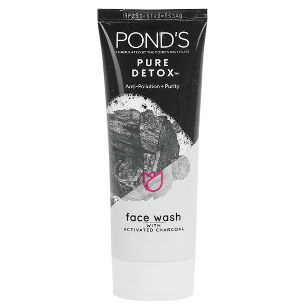 Pond's Pure Detox Anti Pollution + Purity Face Wash With Activated Charcoal - 100g, Face Washes, Pond's, Chase Value