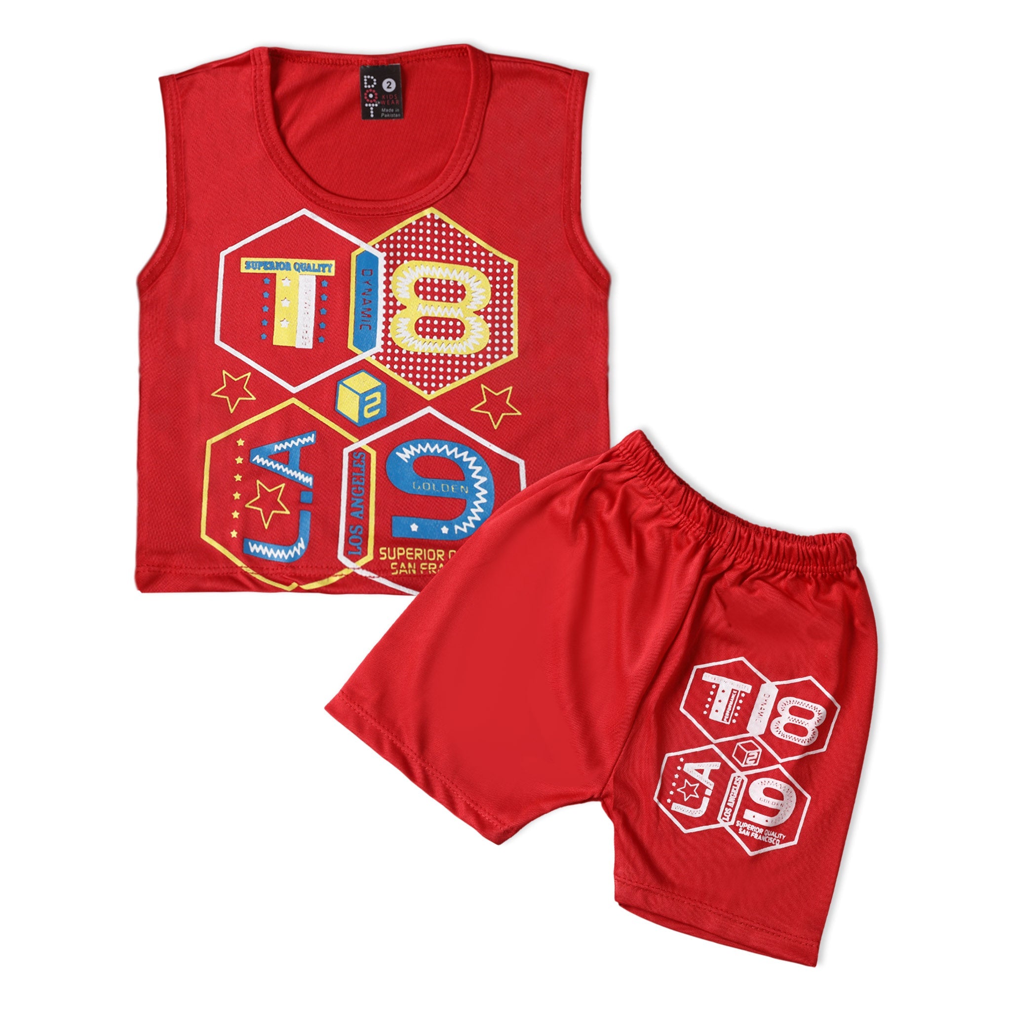 Newborn Boys Sando Suits - Red, Newborn Boys Sets & Suits, Chase Value, Chase Value