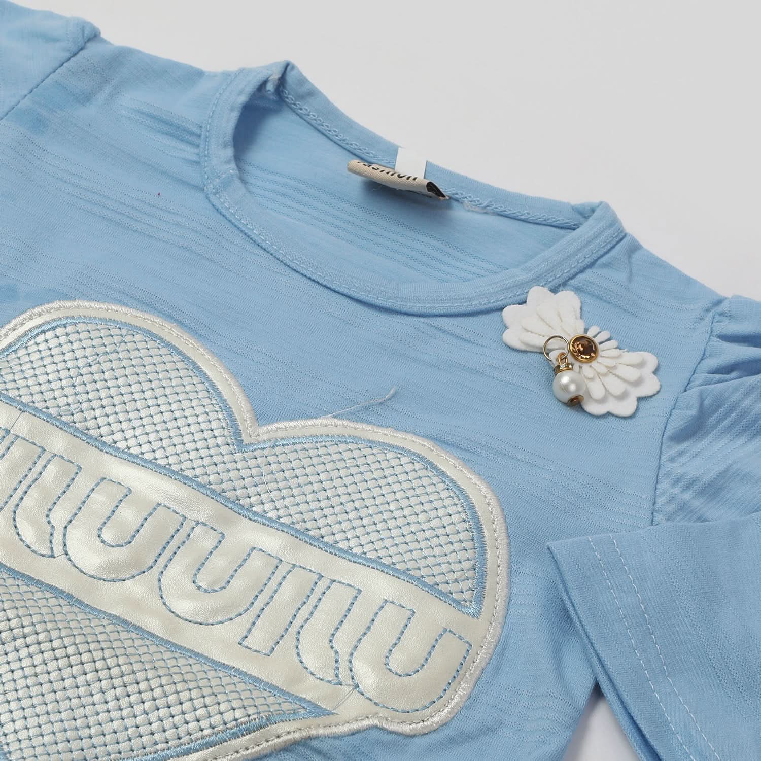 Girls Full Sleeves Tight Suit - Sky Blue, Girls Suits, Chase Value, Chase Value