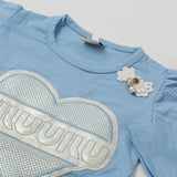 Girls Full Sleeves Tight Suit - Sky Blue, Girls Suits, Chase Value, Chase Value