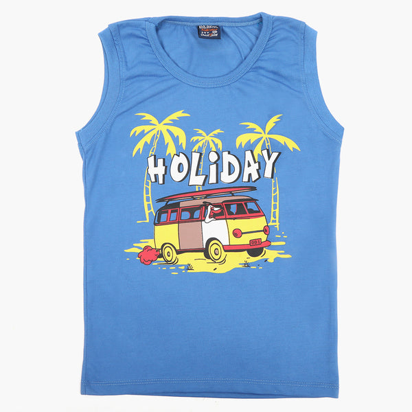 Boys Sando T-Shirt - Blue