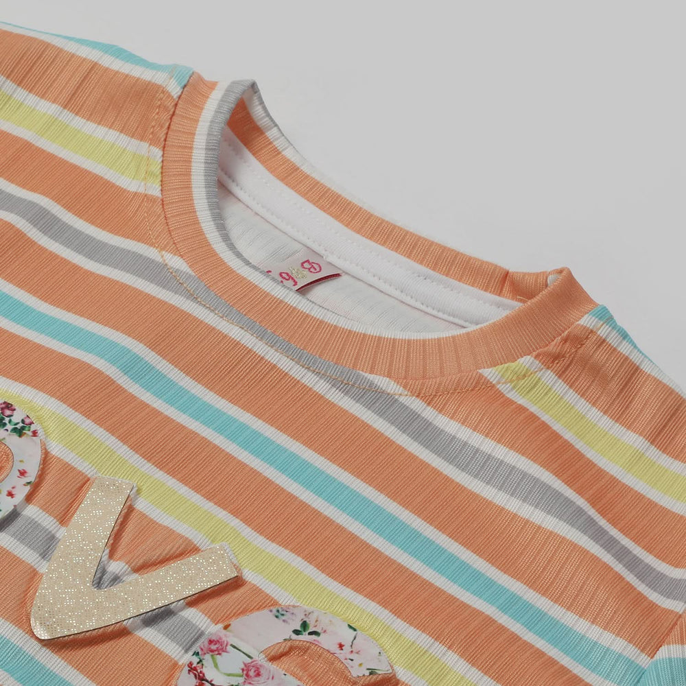 Girls Western Top - Orange, Girls Tops, Chase Value, Chase Value