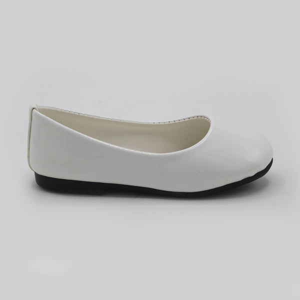 Girls Pump - White