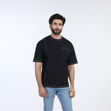 Eminent Men's Half Sleeves  Printed T-Shirt - Black, Men's T-Shirts & Polos, Eminent, Chase Value