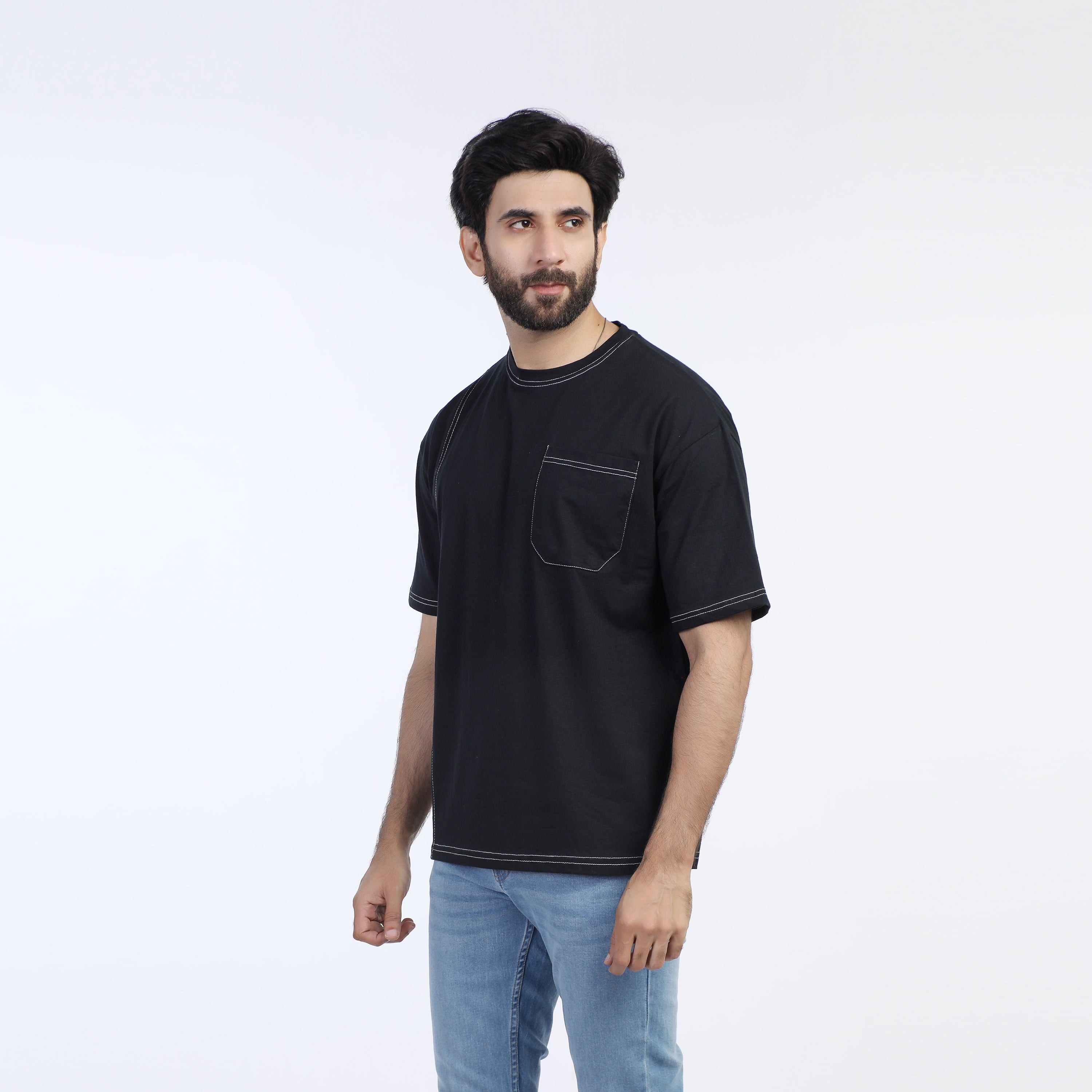 Eminent Men's Half Sleeves  Printed T-Shirt - Black, Men's T-Shirts & Polos, Eminent, Chase Value