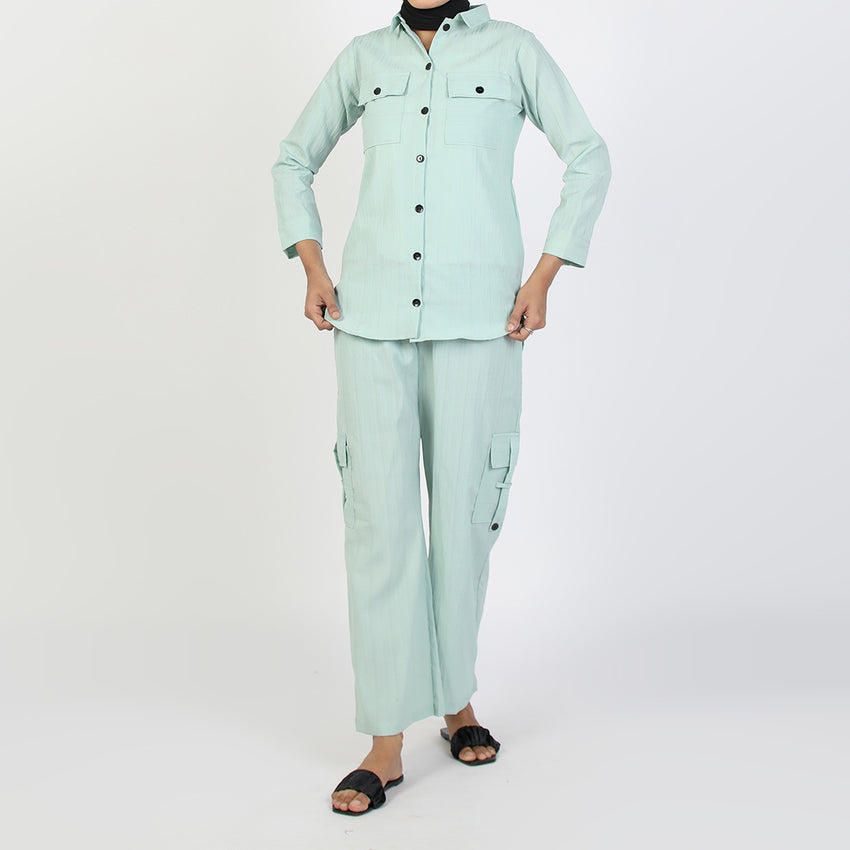 Women's Western Co-Ord Set - Sea Green