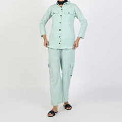 Women's Western Co-Ord Set - Sea Green