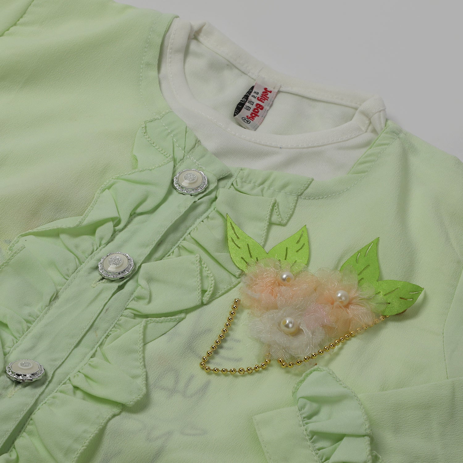 Girls Full Sleeves Tight Suit - Green, Girls Suits, Chase Value, Chase Value