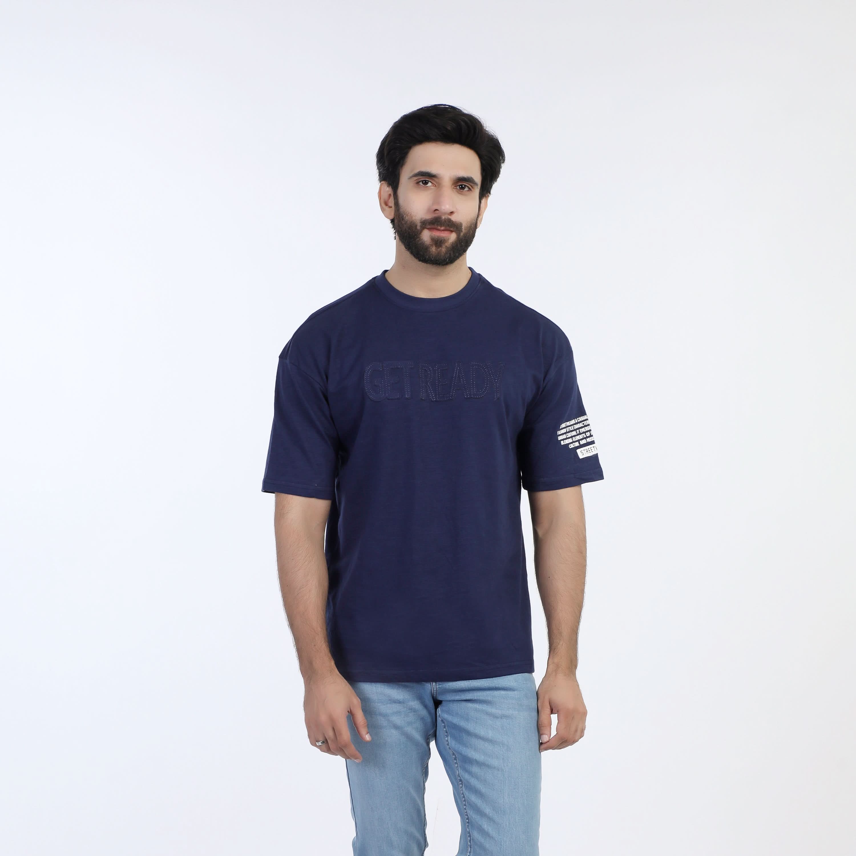 Eminent Men's Half Sleeves T-Shirt - Navy Blue, Men's T-Shirts & Polos, Eminent, Chase Value