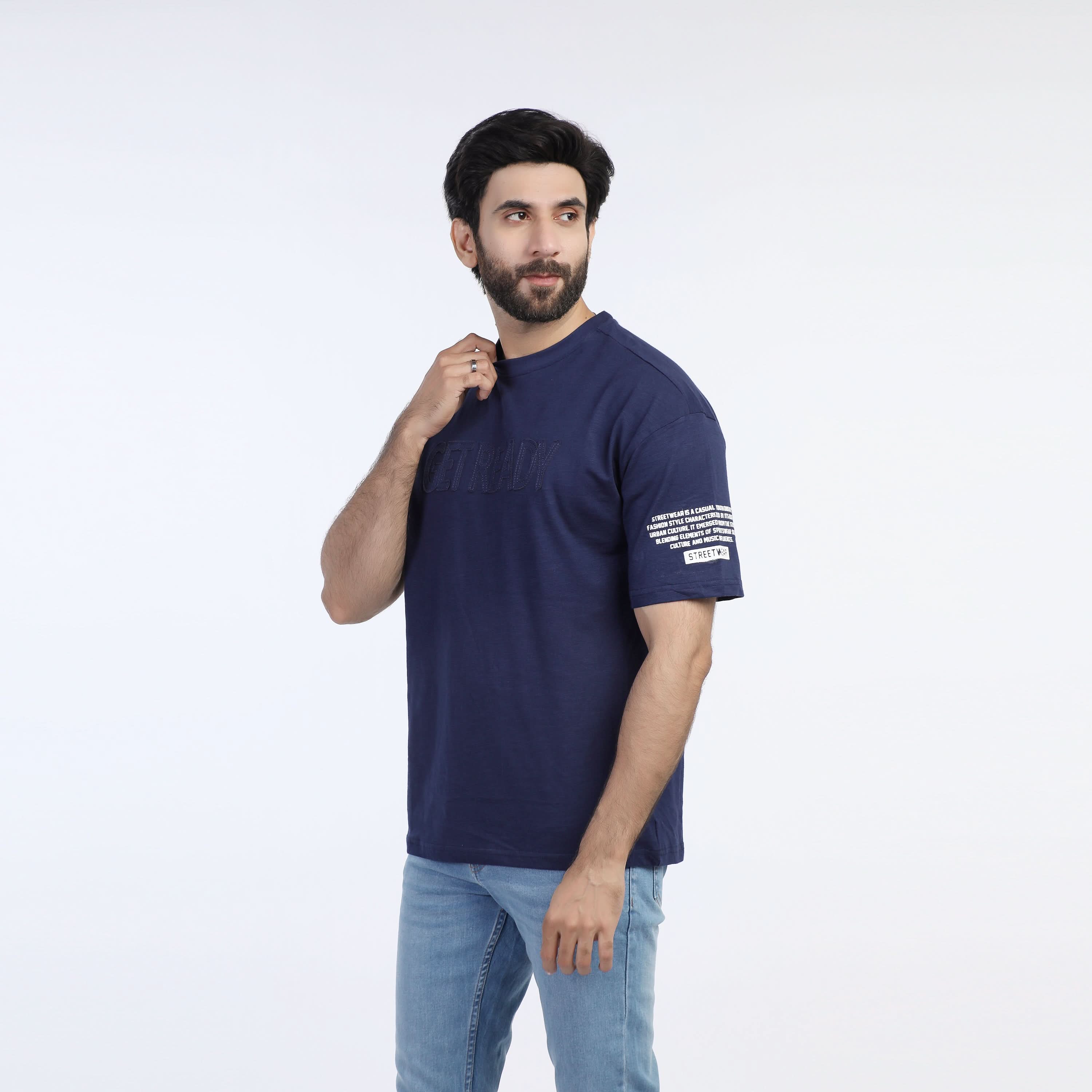 Eminent Men's Half Sleeves T-Shirt - Navy Blue, Men's T-Shirts & Polos, Eminent, Chase Value