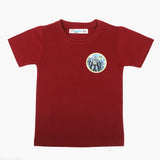 Boys Half Sleeves T-Shirt - Maroon, Boys T-Shirts, Chase Value, Chase Value