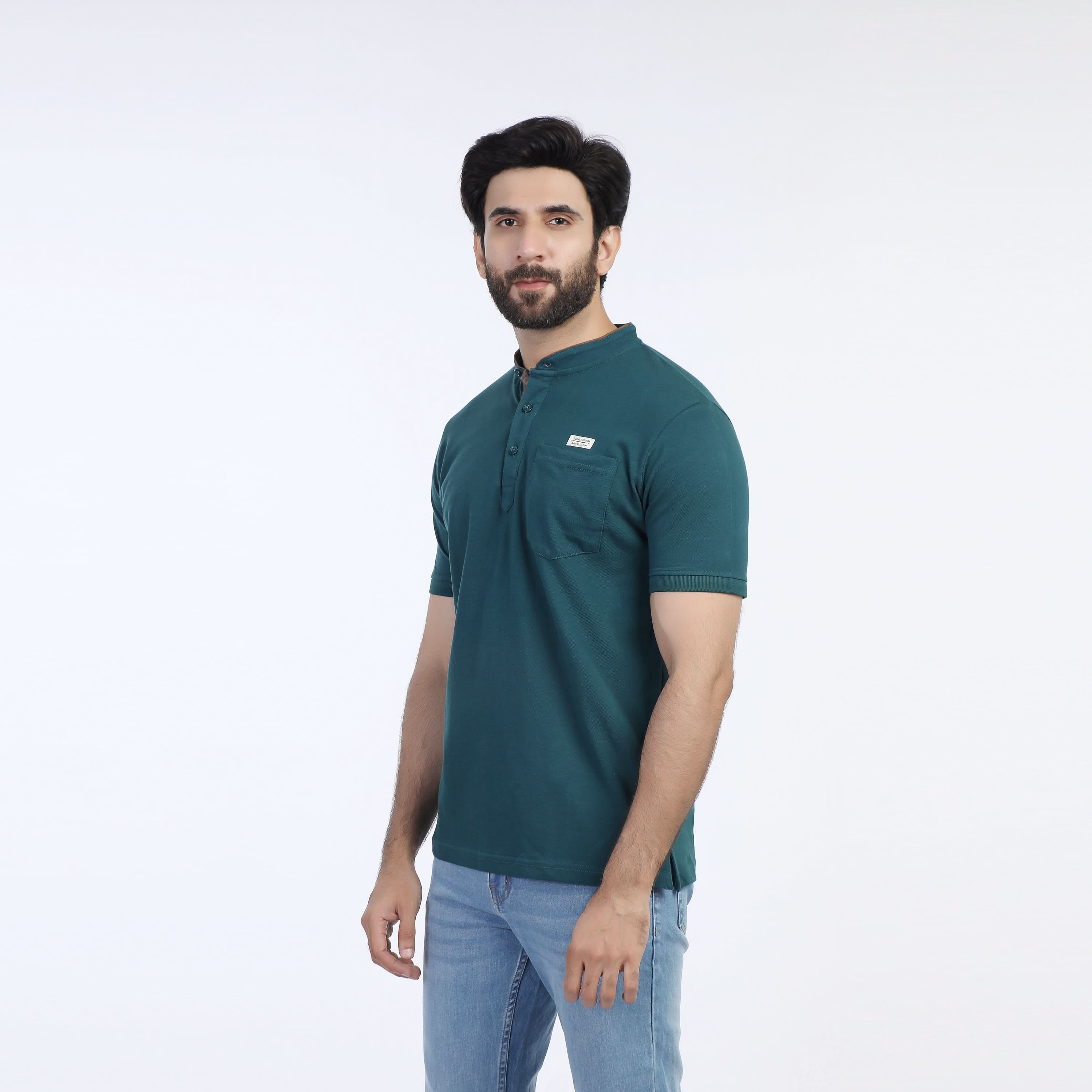 Eminent Men's  Half Sleeves Polo T-Shirt - Deep Teal, Men's T-Shirts & Polos, Eminent, Chase Value