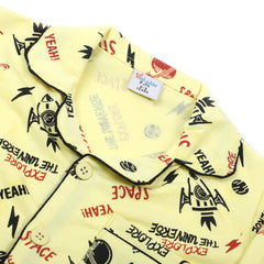 Boys Full Sleeves Night suit - Lemon