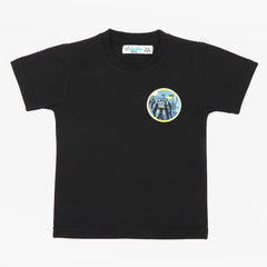Boys Half Sleeves T-Shirt - Black
