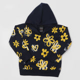 Girls Hoodie T-Shirt  - Navy Blue, Girls Hoodies & Sweat Shirts, Chase Value, Chase Value