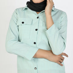 Women's Western Co-Ord Set - Sea Green