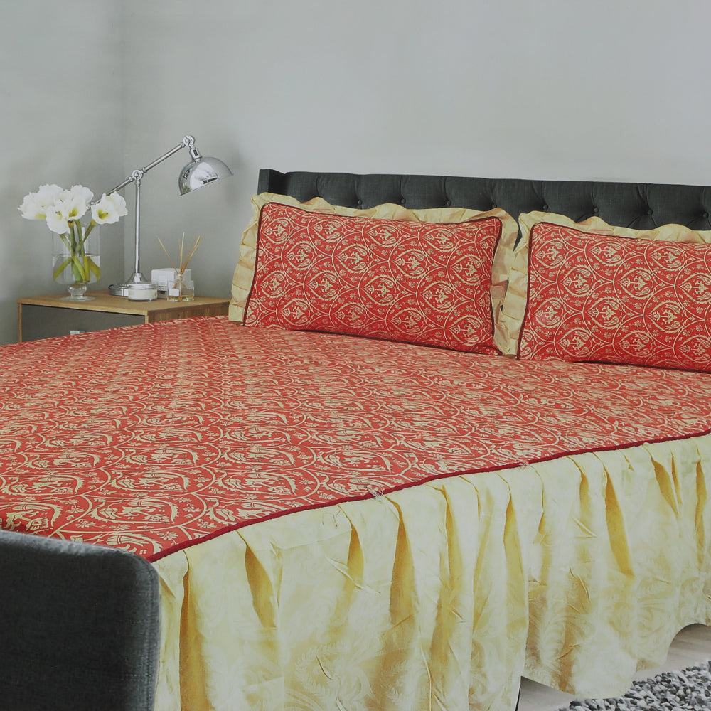 Double Side Frill Bedsheet, Home & Lifestyle, Double Bed Sheet, Chase Value, Chase Value