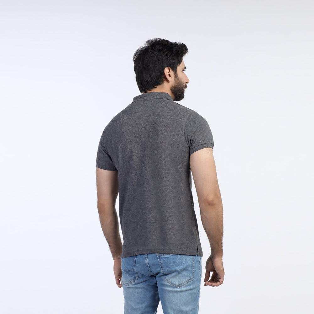 Valuable Men's Half Sleeves Polo T-Shirt - Charcoal, Men's T-Shirts & Polos, Chase Value, Chase Value
