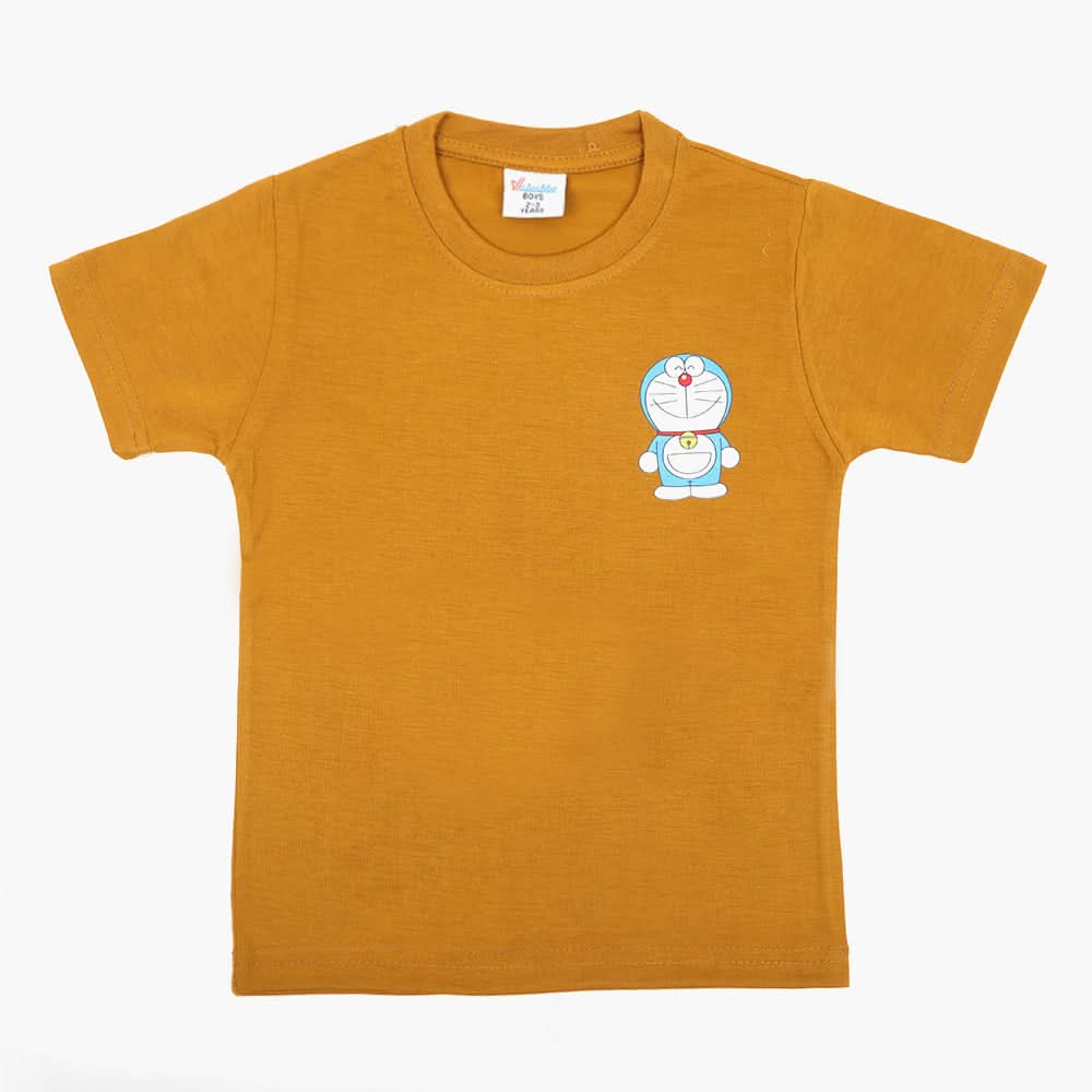 Boys Half Sleeves T-Shirt - Mustard, Boys T-Shirts, Chase Value, Chase Value