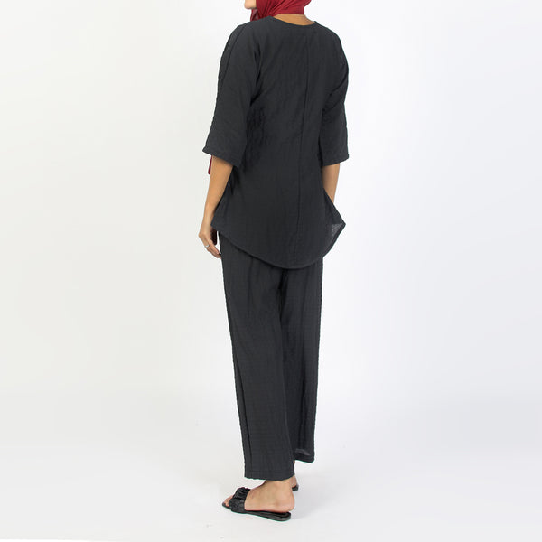 Women's Western Co-Ord Set - Black