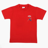 Boys Half Sleeves T-Shirt - Red, Boys T-Shirts, Chase Value, Chase Value