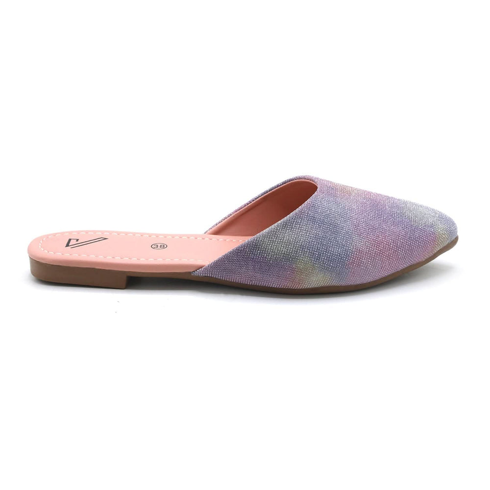 Valuable Women's Backless Pump - Peach, Women Backless Pumps, Chase Value, Chase Value