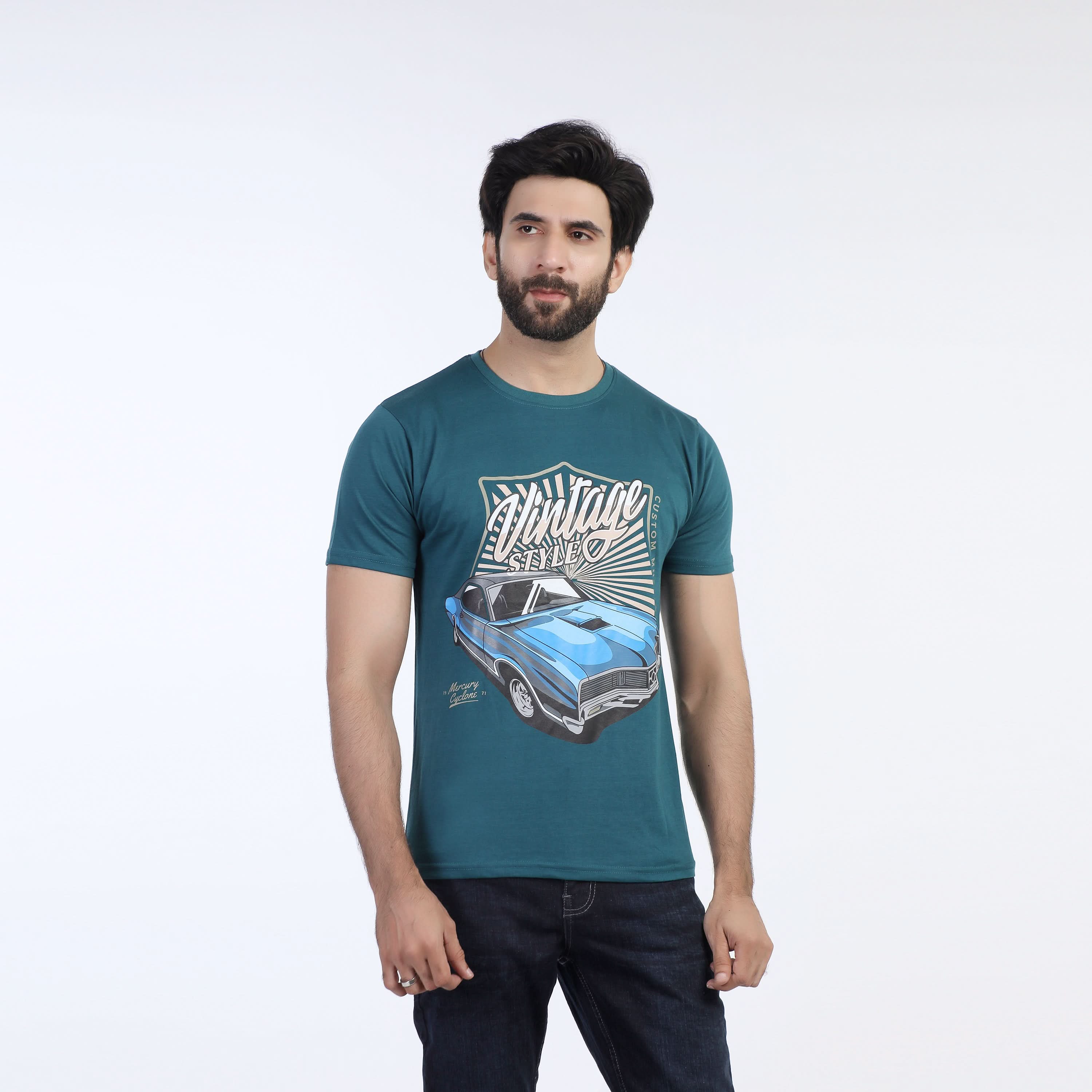 Valuable Men's Half Sleeves T-Shirt - Green, Men's T-Shirts & Polos, Chase Value, Chase Value