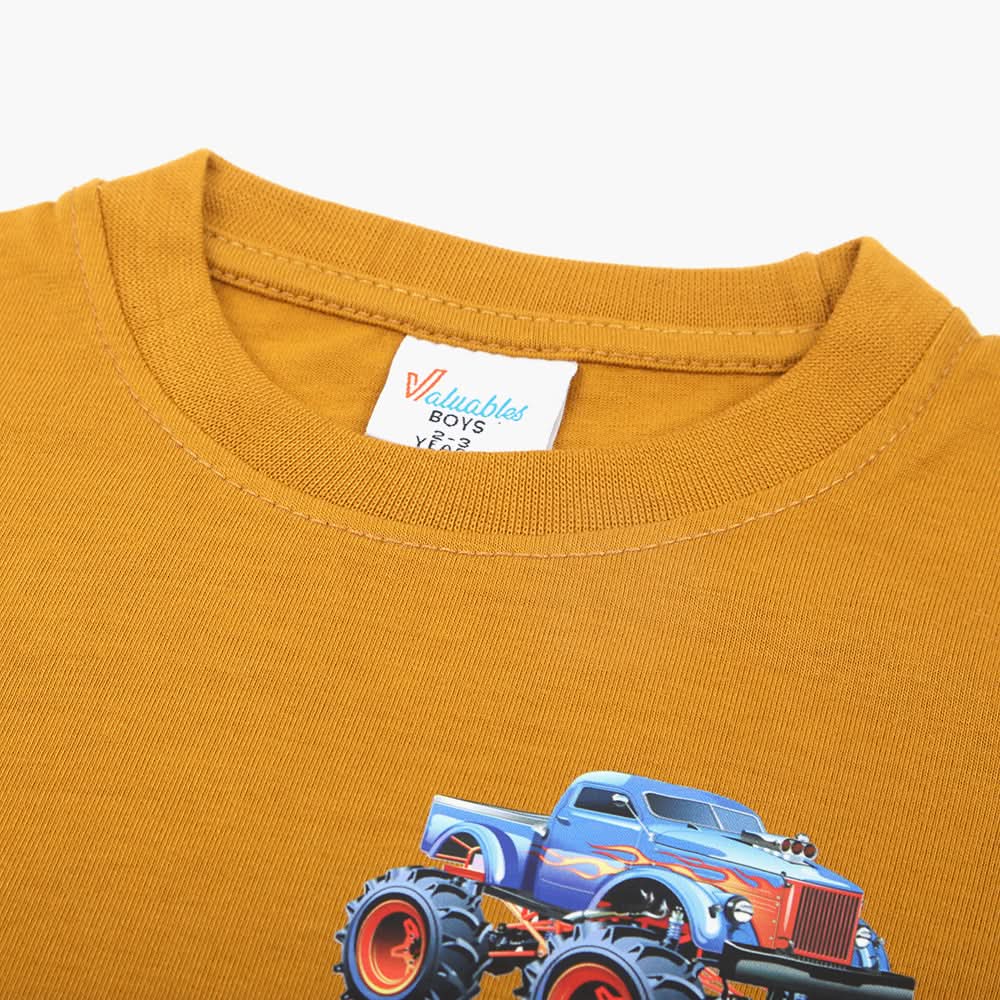 Boys Half Sleeves T-Shirt - Mustard, Boys T-Shirts, Chase Value, Chase Value
