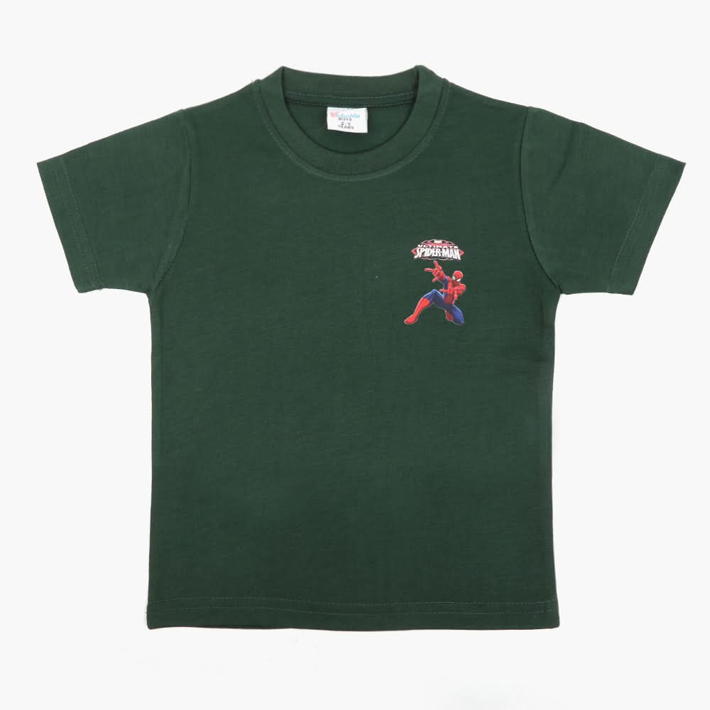 Boys Half Sleeves T-Shirt - Green, Boys T-Shirts, Chase Value, Chase Value