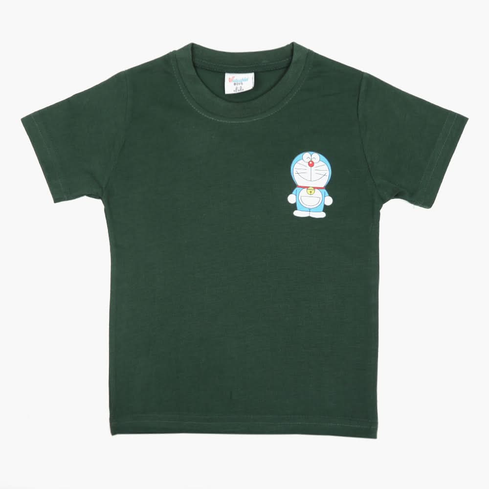 Boys Half Sleeves T-Shirt - Green, Boys T-Shirts, Chase Value, Chase Value