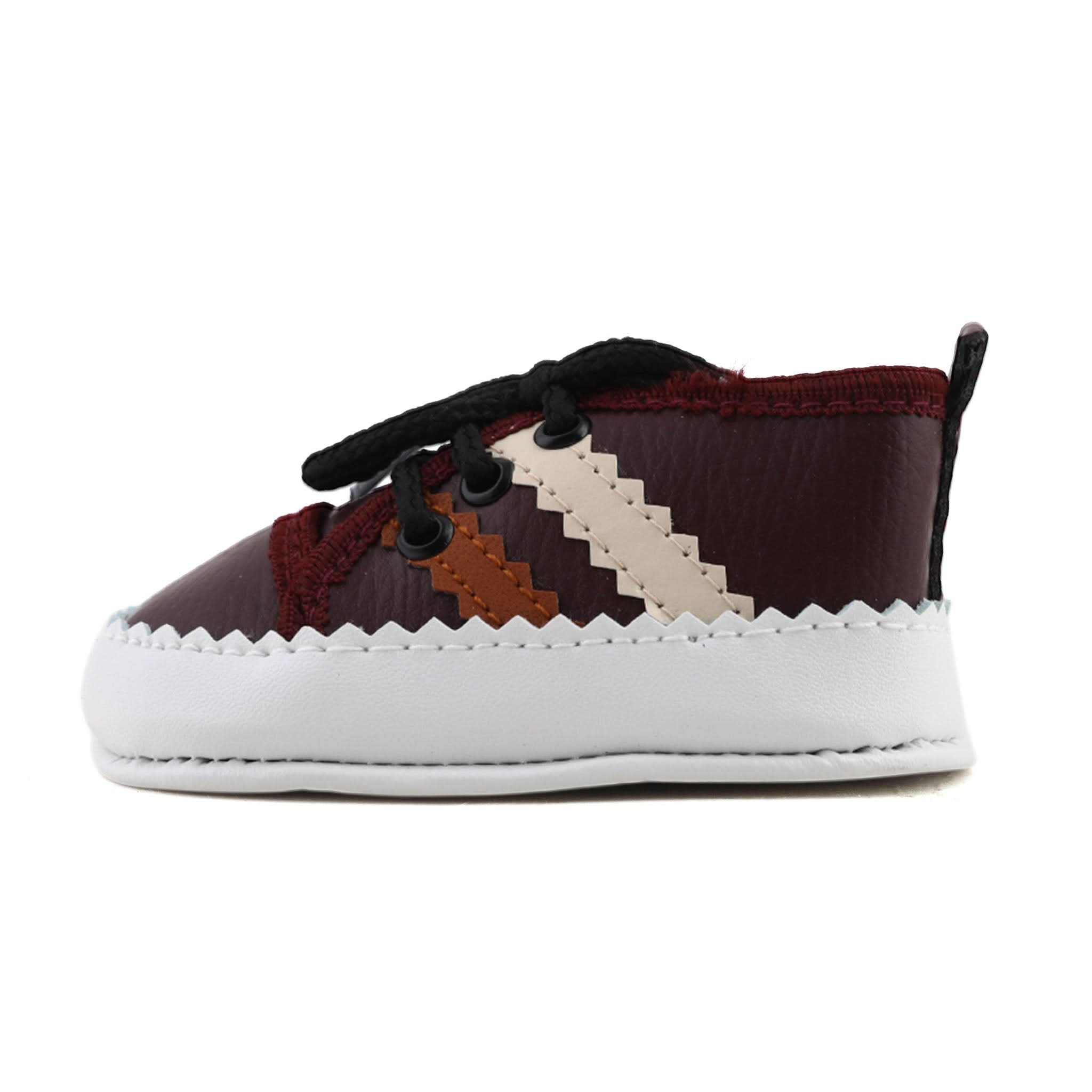 Newborn Boys ZigZag Lace Shoes, Newborn Caps, Shoes & Socks, Chase Value, Chase Value