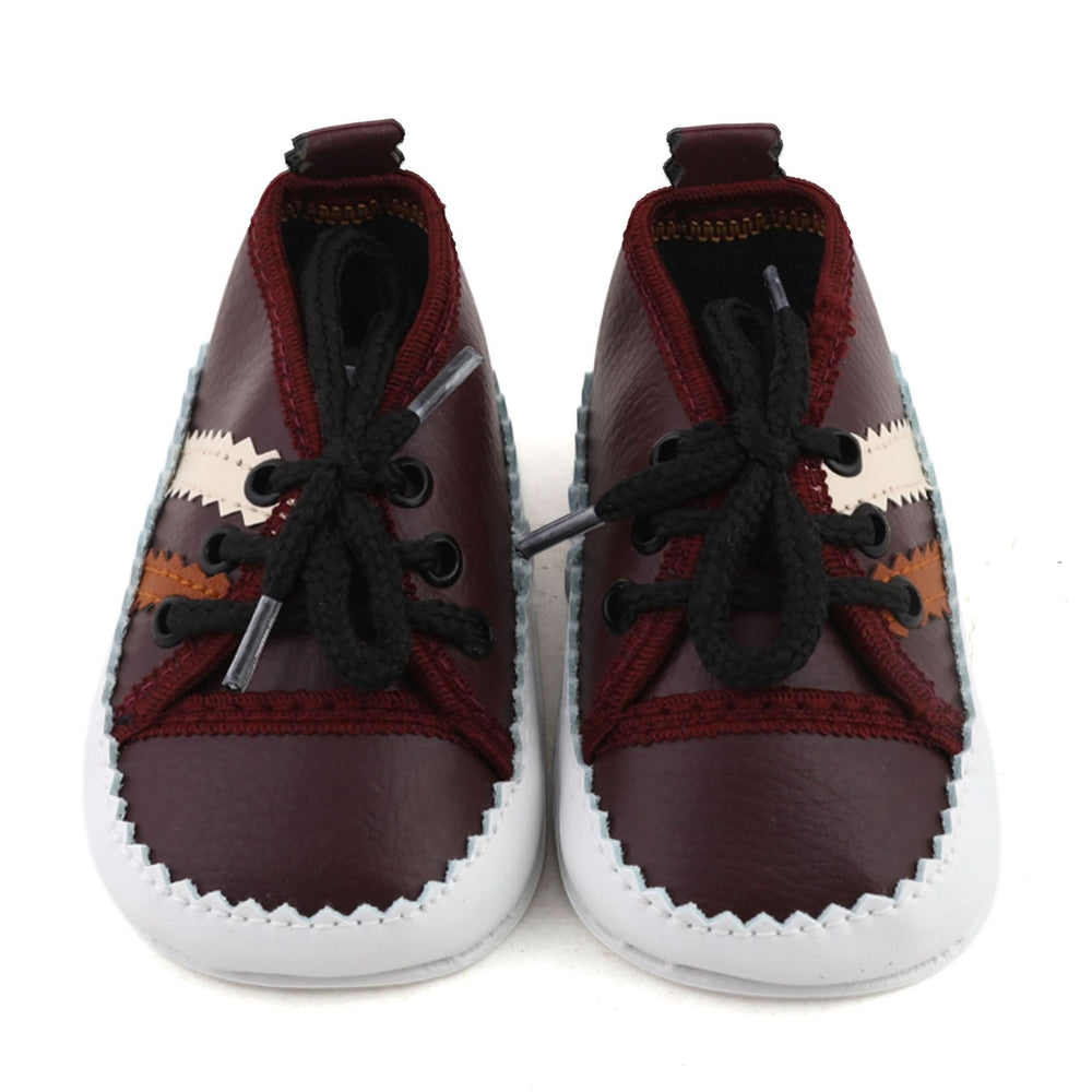 Newborn Boys ZigZag Lace Shoes, Newborn Caps, Shoes & Socks, Chase Value, Chase Value