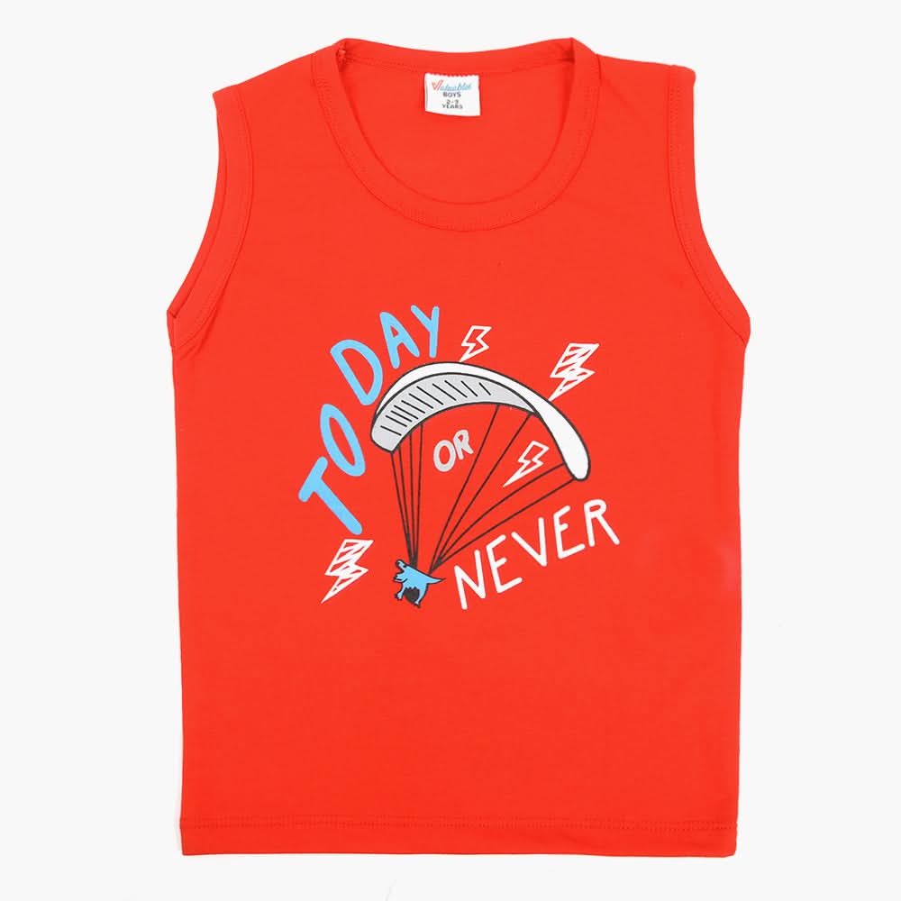 Boys Sando T-Shirt - Red, Boys Sando, Chase Value, Chase Value