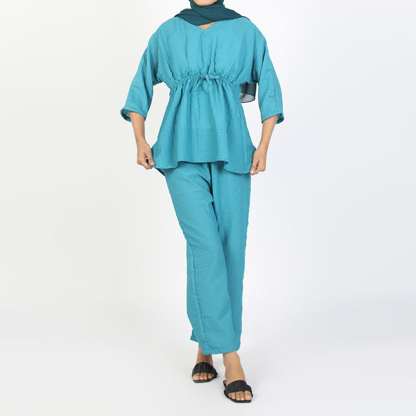 Women's Western Co-Ord Set - Steel Green