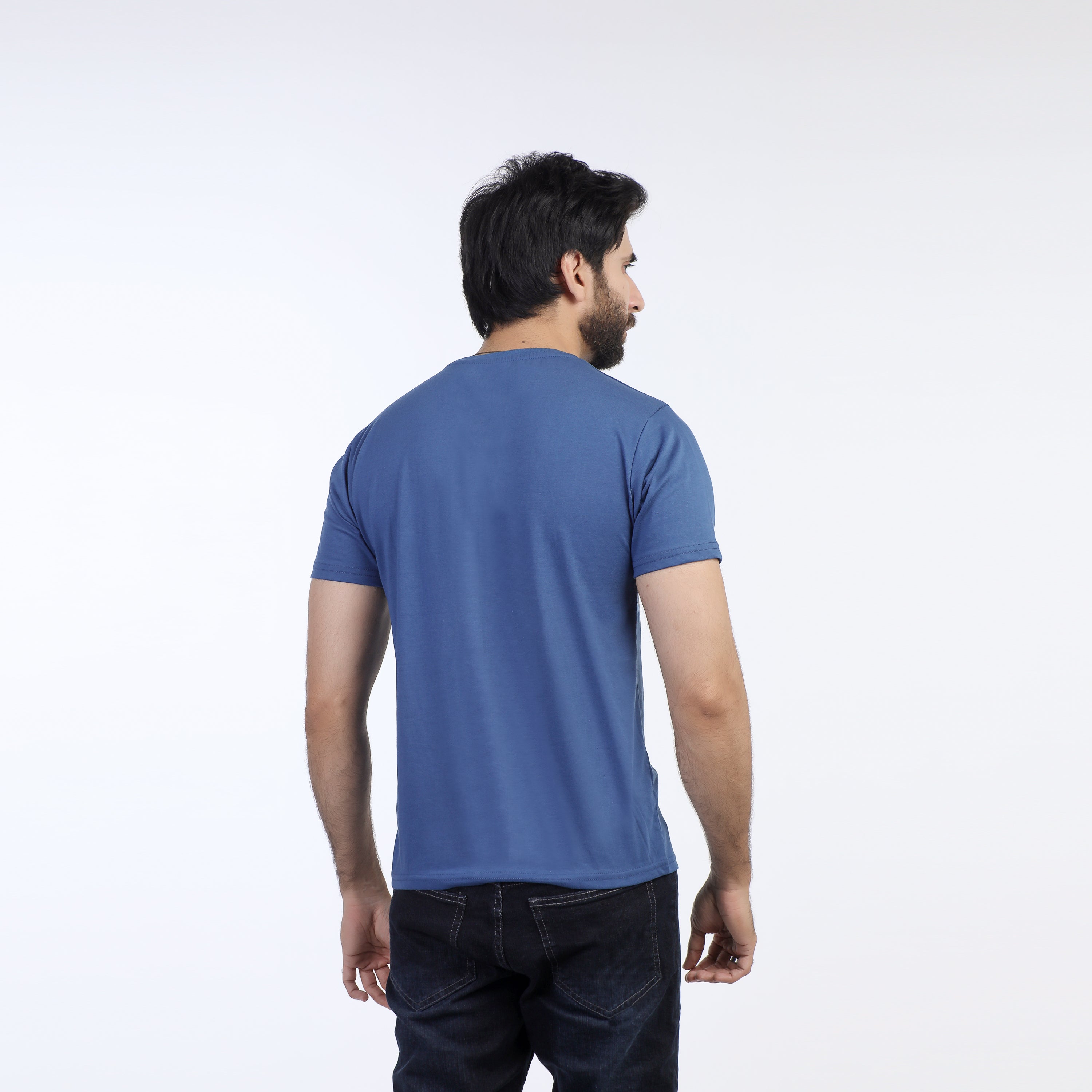 Valuable Men's Half Sleeves T-Shirt - Blue, Men's T-Shirts & Polos, Chase Value, Chase Value